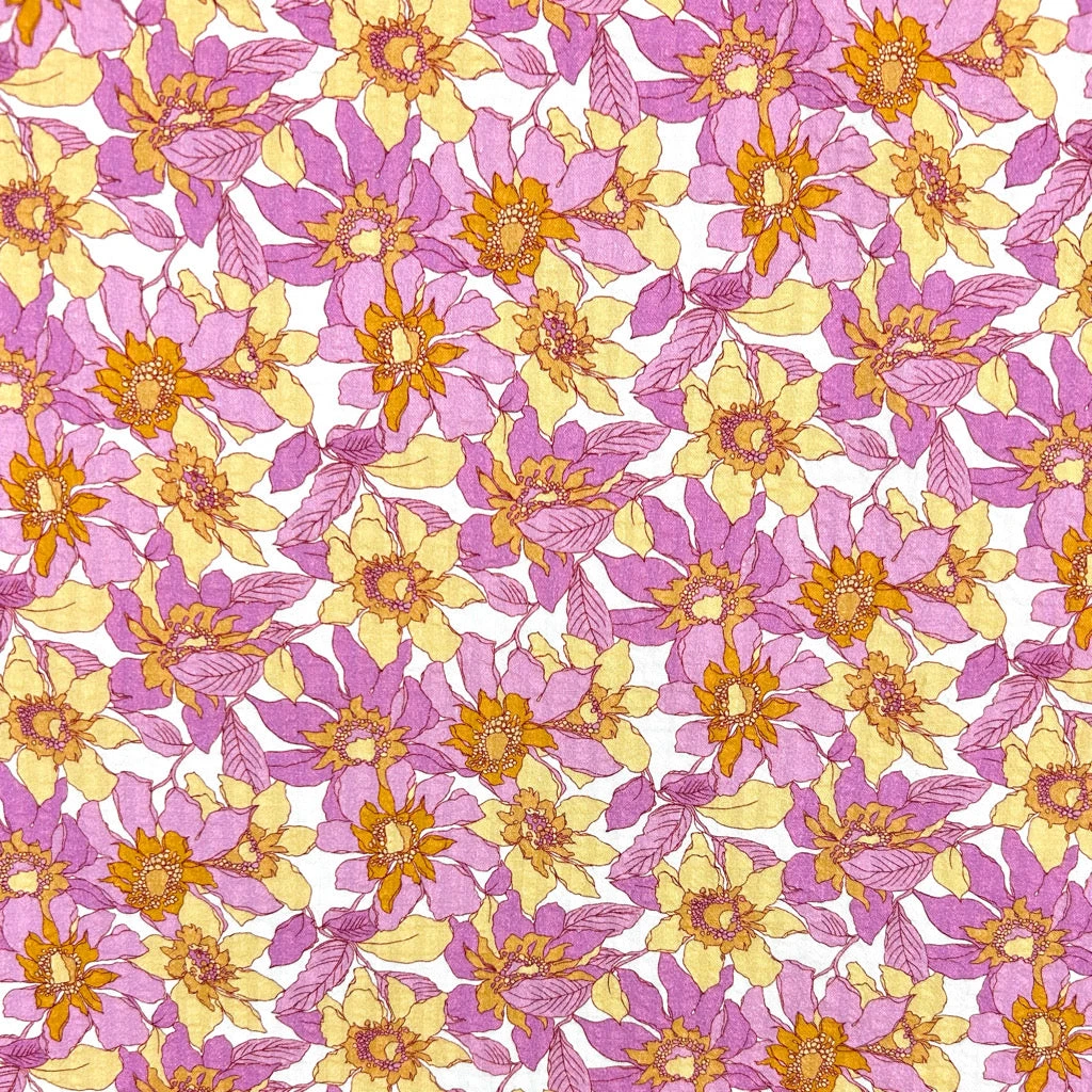 Bright Bloom Cotton Seersucker Fabric 3 Bright Bloom Cotton Seersucker Fabric - Image 3