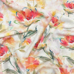 Soft Blossoms Linen Look Viscose Fabric 11 Soft Blossoms Linen Look Viscose Fabric -Ernst Fabric Store 45C3AEA9 841D 4245 A469 BE94D77D4C14