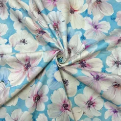 Beige Flowers Cotton Sateen Fabric -Ernst Fabric Store 45DCAC34 7766 4800 AD96 17F0C54C8FEA