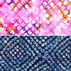 Petal Drift Cotton Batik Fabric