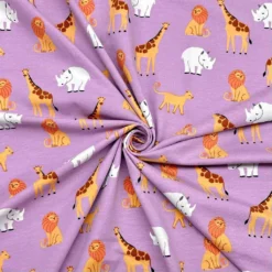 Jungle Animals Cotton Jersey Fabric -Ernst Fabric Store 4821F6ED D6E5 4ED8 B8C8 6E42CD06A46F