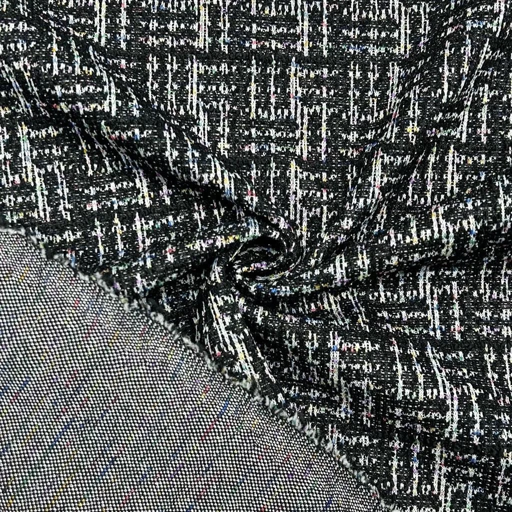 Multicoloured Threads Tweed Knit Fabric 4 Multicoloured Threads Tweed Knit Fabric - Image 4