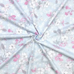 Blue Florals 100% Cotton Jersey Fabric -Ernst Fabric Store 49B25695 1194 482C 90C9 611896BAA540