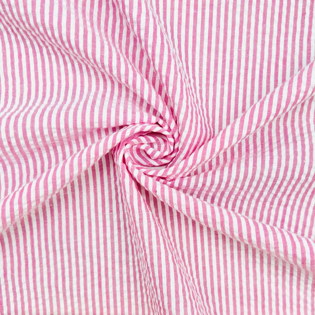Small Stripes Seersucker Fabric 20 Small Stripes Seersucker Fabric - Image 20