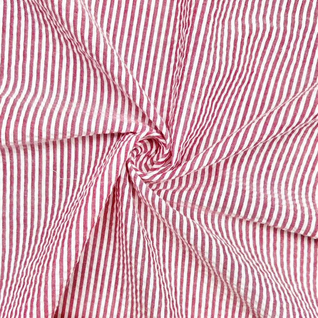 Small Stripes Seersucker Fabric 12 Small Stripes Seersucker Fabric - Image 12