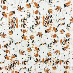 Autumn Leaves Cotton Linen Blend Fabric