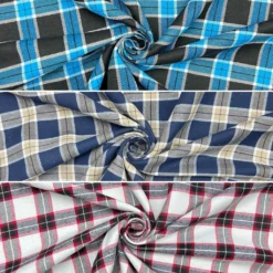 Tartan Brushed Polycotton Fabric