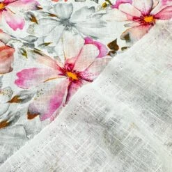 Pink And Grey Linen Blend Fabric -Ernst Fabric Store 573BD8A5 9104 4EF6 9D55 BC07CC9DBF53