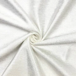 Off-White Lustre Chenille Print Base Fabric