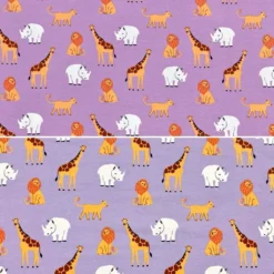 Jungle Animals Cotton Jersey Fabric