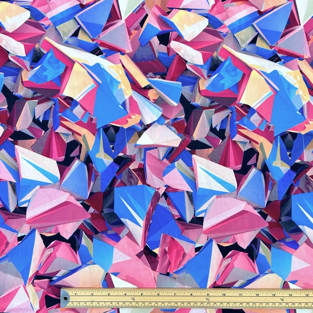 Prism Shards Viscose Poplin Fabric 2 Prism Shards Viscose Poplin Fabric - Image 2