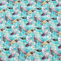 Feathers And Flowers Rose & Hubble Cotton Poplin Fabric -Ernst Fabric Store 5D20E7C4 A930 4333 B915 8B91D58A2188