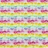 Rainbow Geometric Designs Linen Mix Fabric