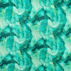 Funky Waves Faux Silk Fabric