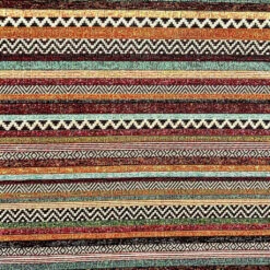 Multicoloured Stripes Tapestry Fabric