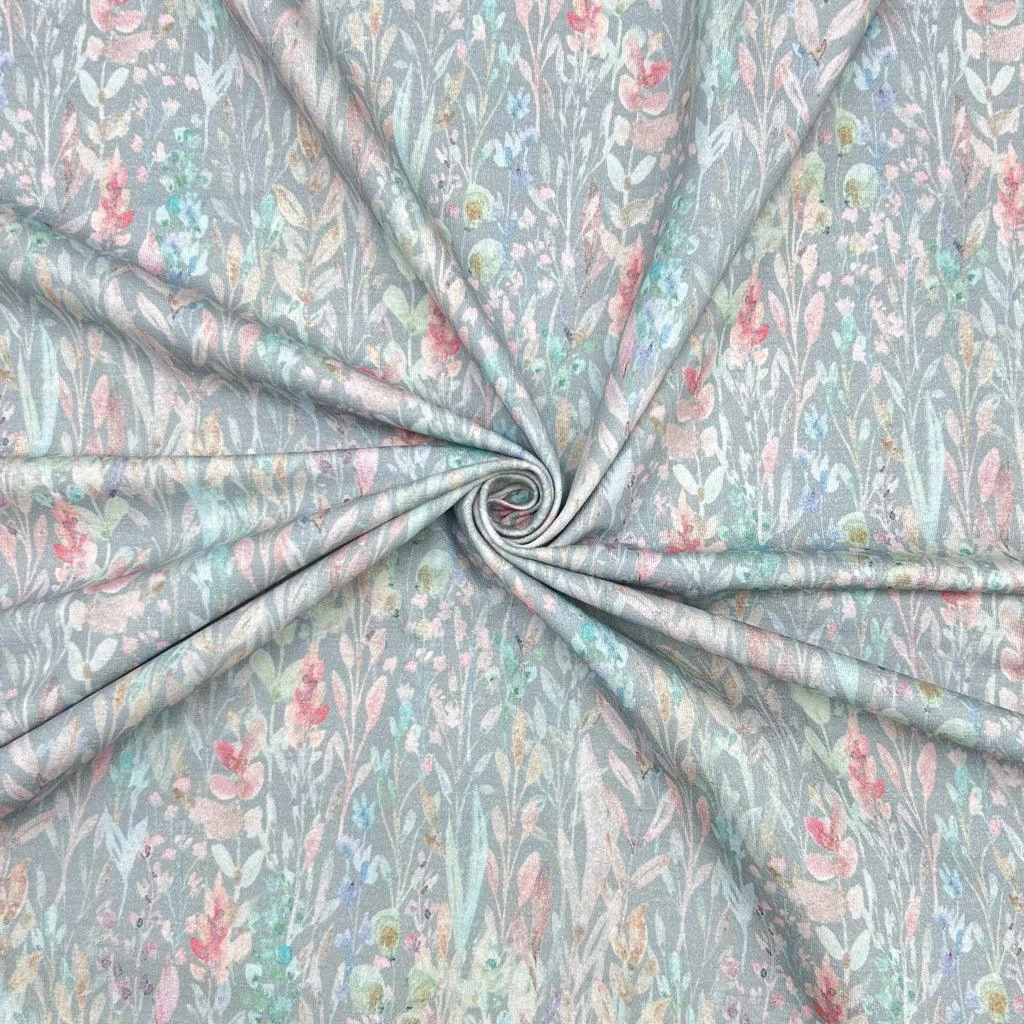 Busy Gardens Cotton Jersey Fabric 4 Busy Gardens Cotton Jersey Fabric - Image 4