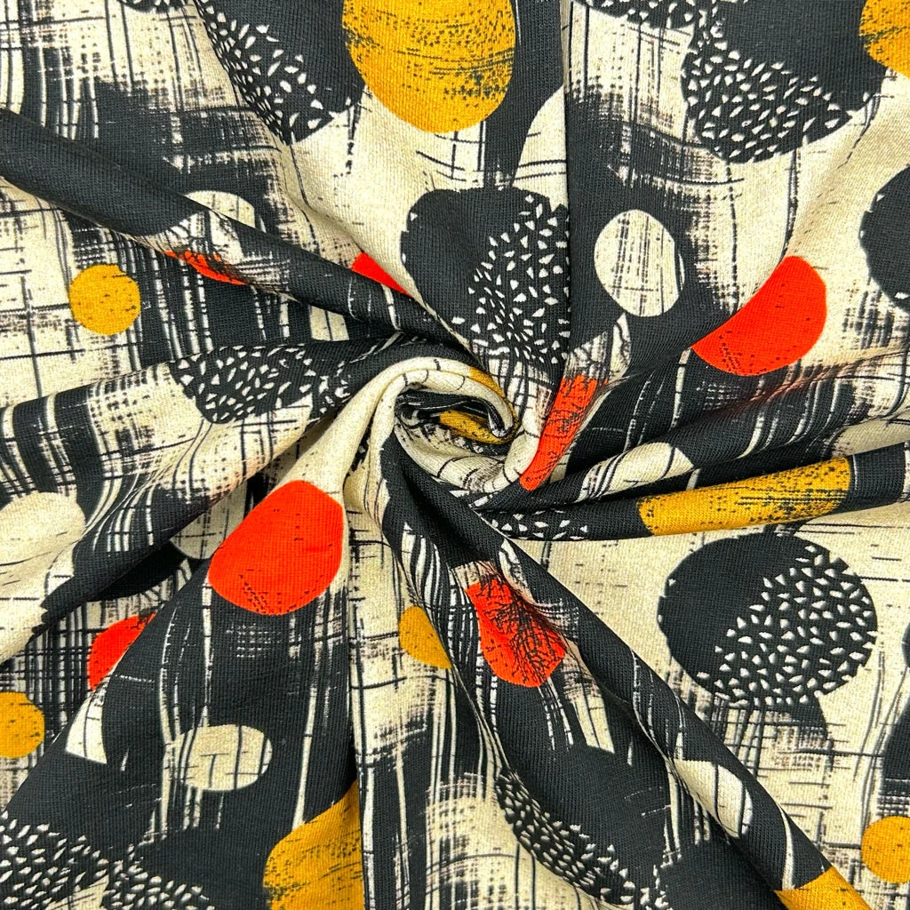 Retro Rounds French Terry Fabric 3 Retro Rounds French Terry Fabric - Image 3