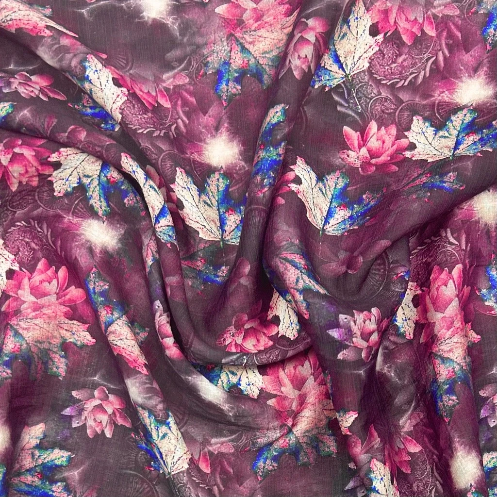 Fallen Leaves Bamboo Silkette Fabric 6 Fallen Leaves Bamboo Silkette Fabric - Image 6