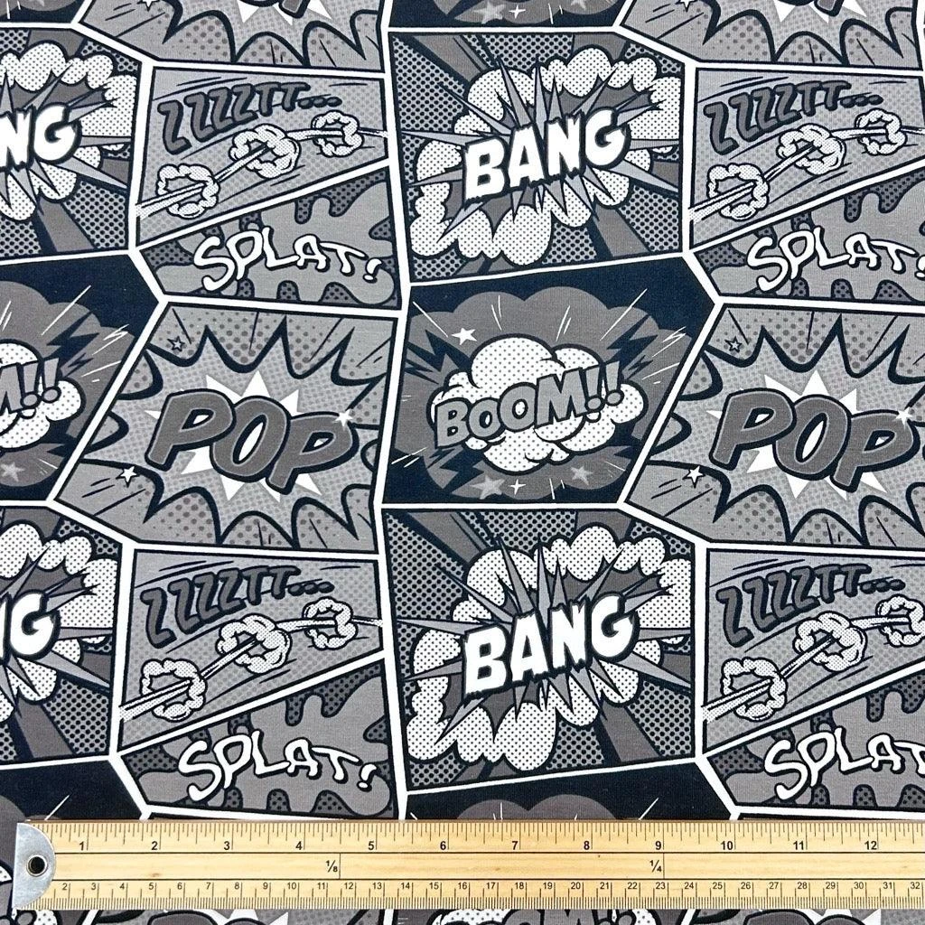 Comic Art Cotton Jersey Fabric 2 Comic Art Cotton Jersey Fabric - Image 2