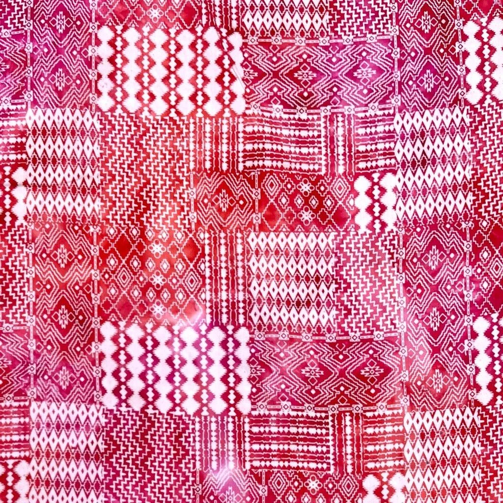 Abstract Geometric Cotton Batik Fabric 2 Abstract Geometric Cotton Batik Fabric - Image 2