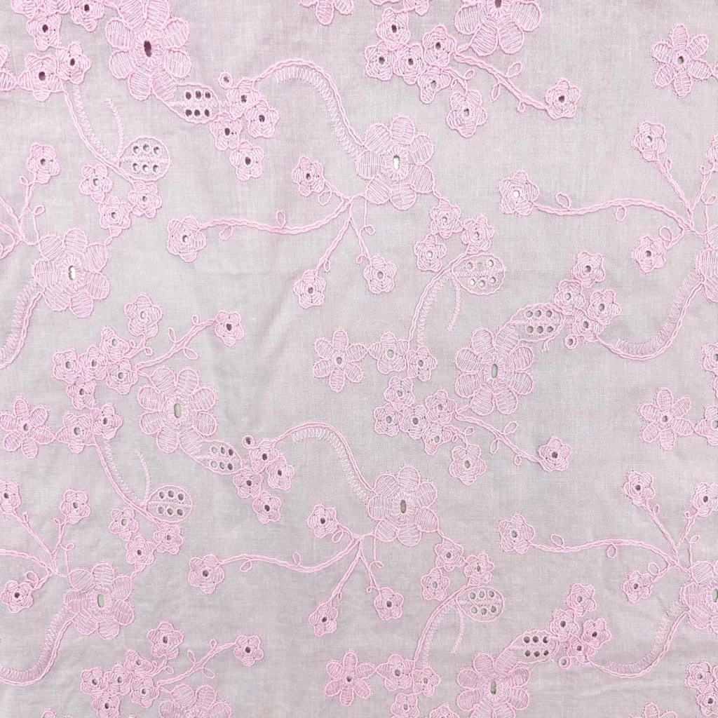 Floral Perfection Embroidered Cotton Fabric 9 Floral Perfection Embroidered Cotton Fabric - Image 9