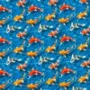 Koi Fish French Terry Fabric