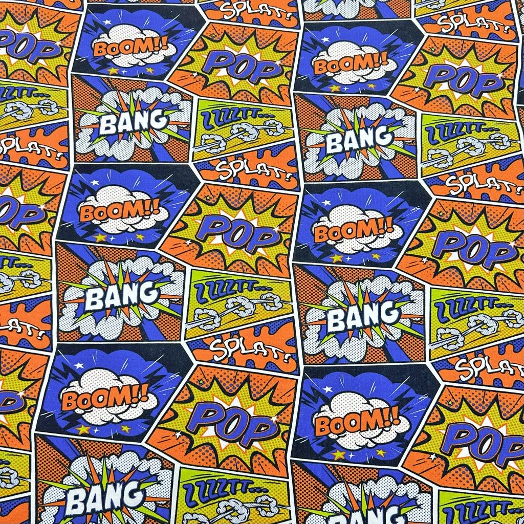 Comic Art Cotton Jersey Fabric 5 Comic Art Cotton Jersey Fabric - Image 5