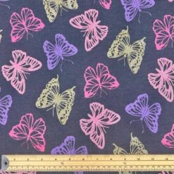 Glitter Butterflies Melange Cotton Jersey Fabric -Ernst Fabric Store 6FCADEEB 876C 4518 A548 B29280A0B1C6