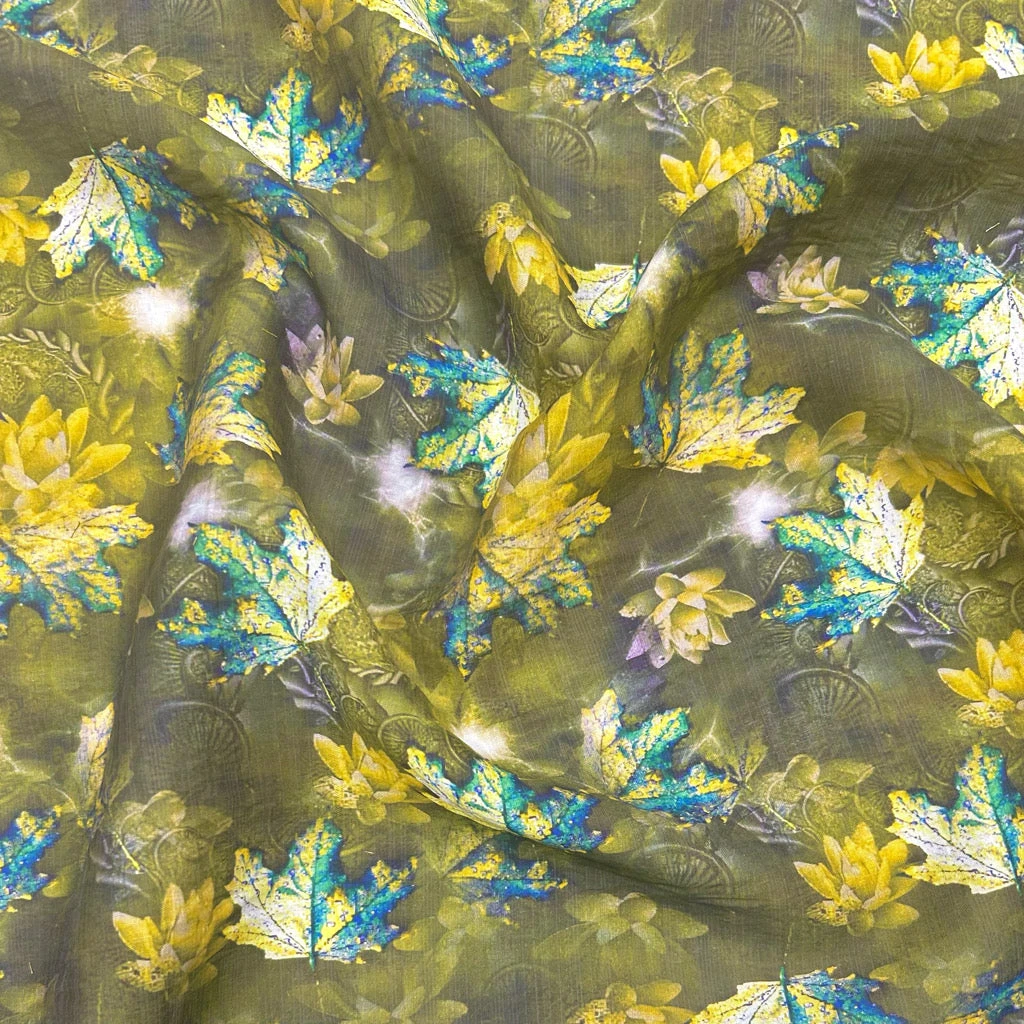 Fallen Leaves Bamboo Silkette Fabric 8 Fallen Leaves Bamboo Silkette Fabric - Image 8