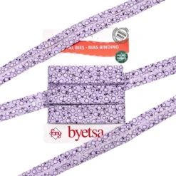 Round Flowers Organic Cotton Bias Binding Tape - 5 Metres -Ernst Fabric Store 6 53ac59e7 b15c 448a be94 f733c3ede520