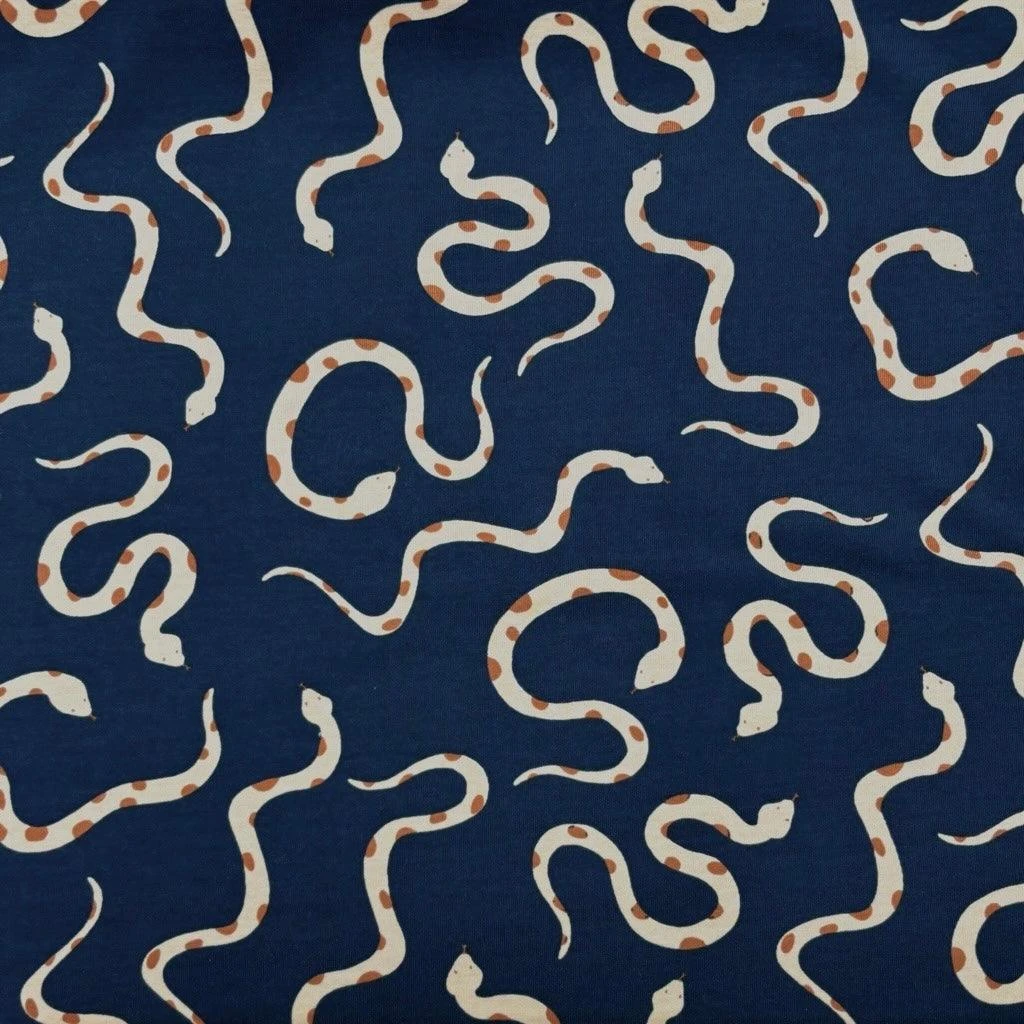 Snakes Cotton Jersey Fabric 3 Snakes Cotton Jersey Fabric - Image 3