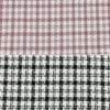 Checkered Squares Brushed Tweed Fabric