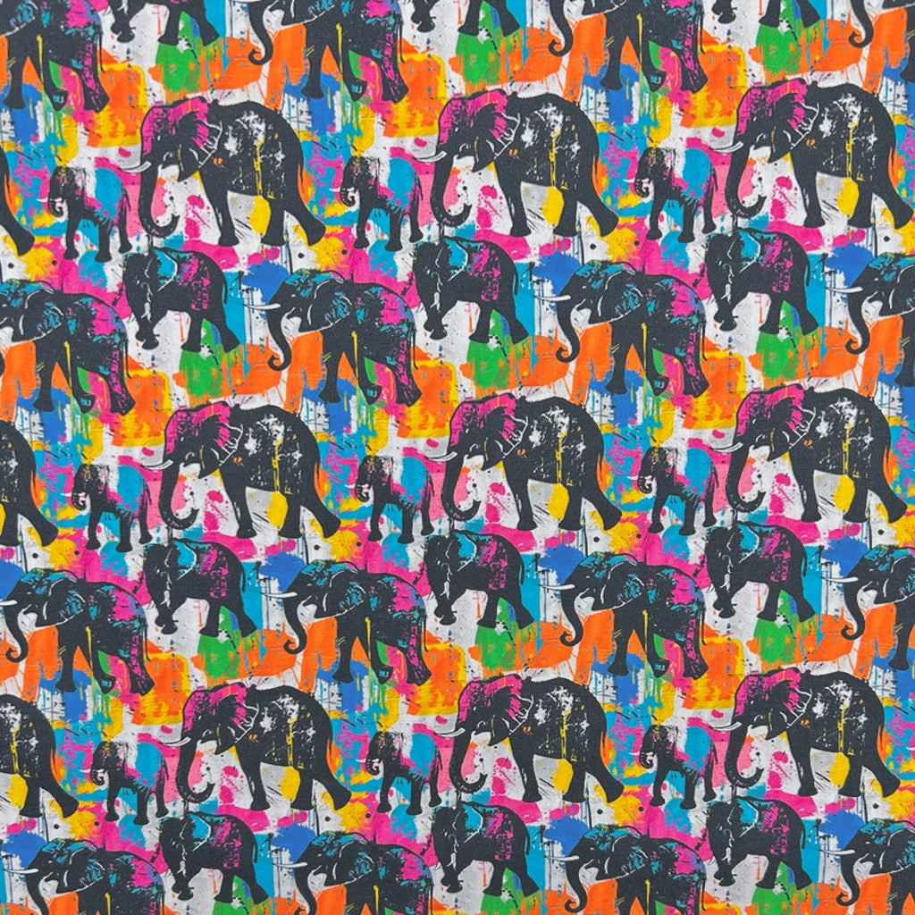 Jumbo Jungle Rose & Hubble Cotton Poplin Fabric 1 Jumbo Jungle Rose & Hubble Cotton Poplin Fabric