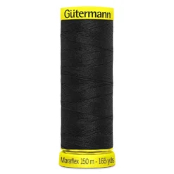 Gutermann Maraflex Elastic Stretch Thread 150m -Ernst Fabric Store 777000 BLK ALT 760x760 76652bd9 9849 411d 85d7 48179d2f956a