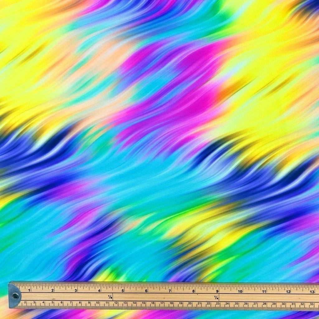 Electric Whirl Active Wear Jersey Fabric 2 Electric Whirl Active Wear Jersey Fabric - Image 2