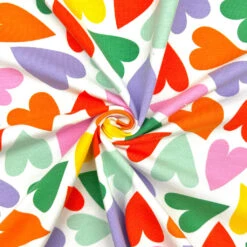 Colourful Hearts Cotton Jersey Fabric -Ernst Fabric Store 788BE238 B84E 416C 981D 2769AB89DD3F