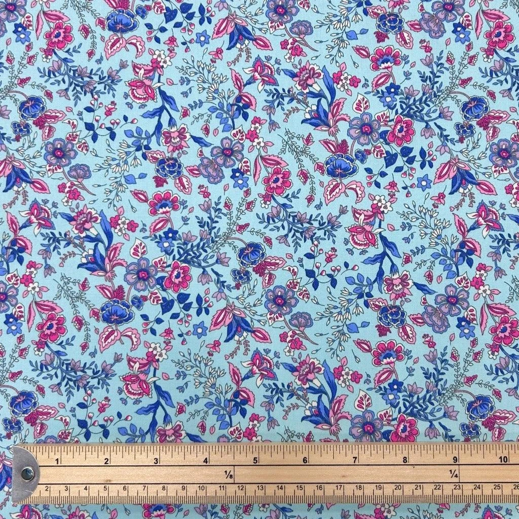 Abstract Gardens Rose & Hubble Cotton Poplin Fabric 2 Abstract Gardens Rose & Hubble Cotton Poplin Fabric - Image 2