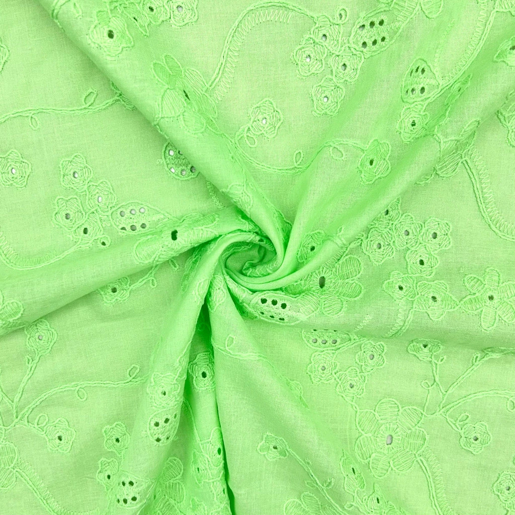 Floral Perfection Embroidered Cotton Fabric 8 Floral Perfection Embroidered Cotton Fabric - Image 8