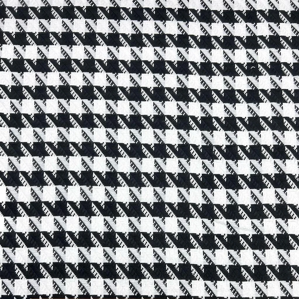 Black And White Dogtooth Loose Weave Fabric 1 Black And White Dogtooth Loose Weave Fabric
