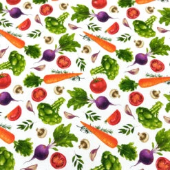 Vegetables Print Water Resistant Fabric