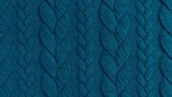 Cable Knit Jersey Fabric -Ernst Fabric Store 806 DarkPetrol
