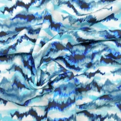 Abstract Waves Viscose Poplin Fabric -Ernst Fabric Store 83E89D99 E829 438E A900 827A420ED674