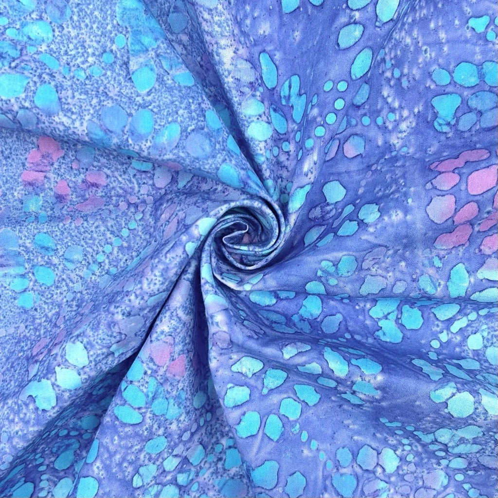 Colour Cascade Cotton Batik Fabric 4 Colour Cascade Cotton Batik Fabric - Image 4