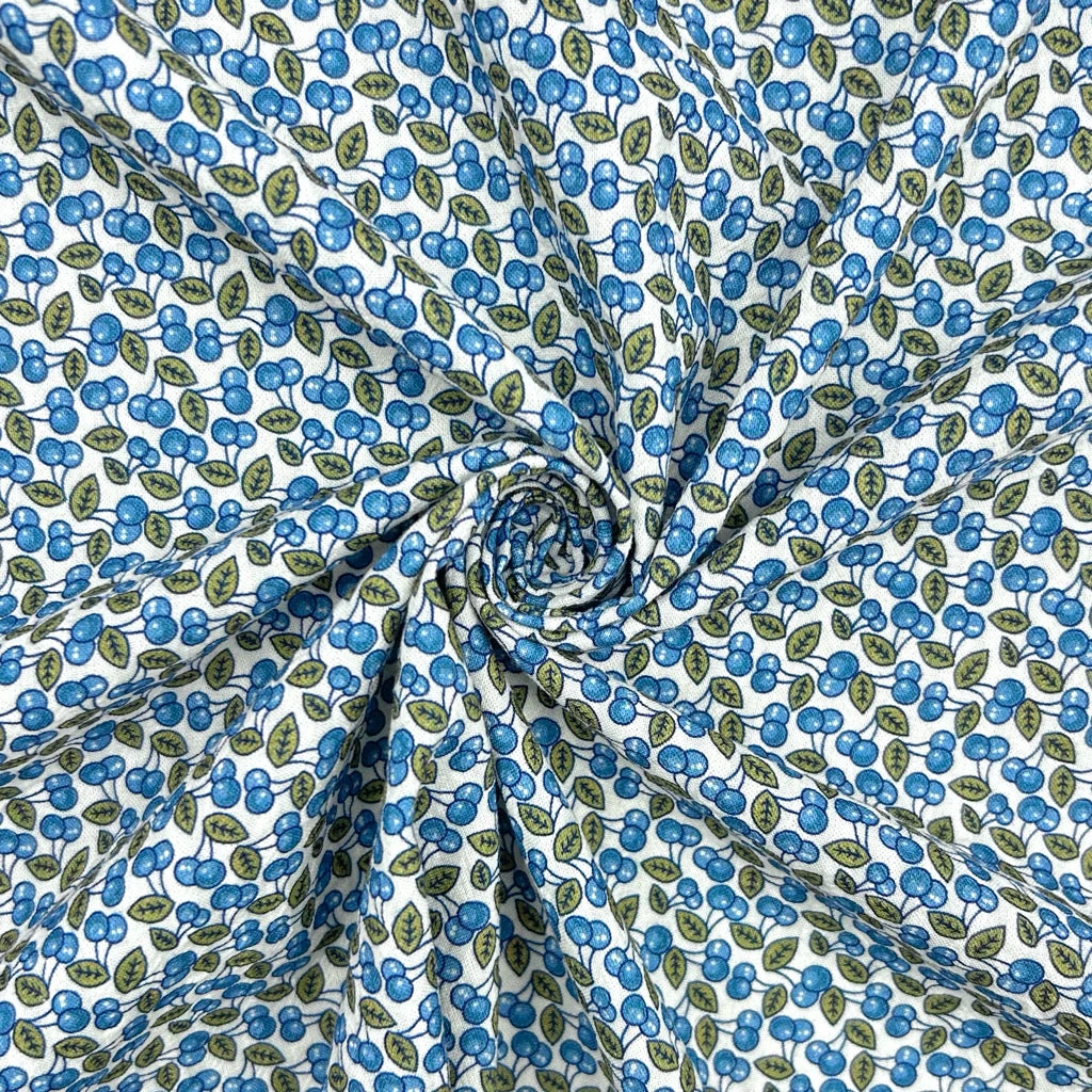 Blueberry Charm Cotton Seersucker Fabric 3 Blueberry Charm Cotton Seersucker Fabric - Image 3
