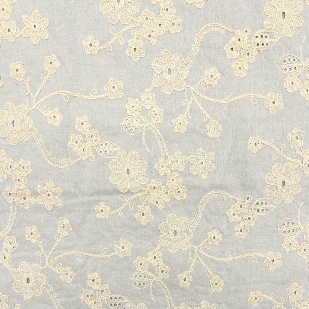Floral Perfection Embroidered Cotton Fabric 15 Floral Perfection Embroidered Cotton Fabric - Image 15