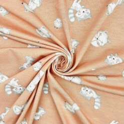 Woodland Animals Bamboo Cotton Jersey Fabric -Ernst Fabric Store 88B06474 3F88 496C 9647 989B1BB1A3AD