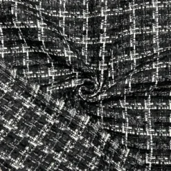 White Check On Black Tweed Fabric -Ernst Fabric Store 89F5001B 2270 424B 982D 5E4846B0175B