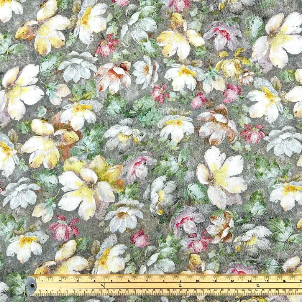 Blossom Breeze Linen Viscose Fabric 2 Blossom Breeze Linen Viscose Fabric - Image 2