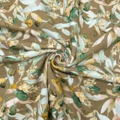 Abstract Leaves And Flowers Cotton Jersey Fabric -Ernst Fabric Store 8C85F766 B36D 421F BBAD A4C1F8C831E5