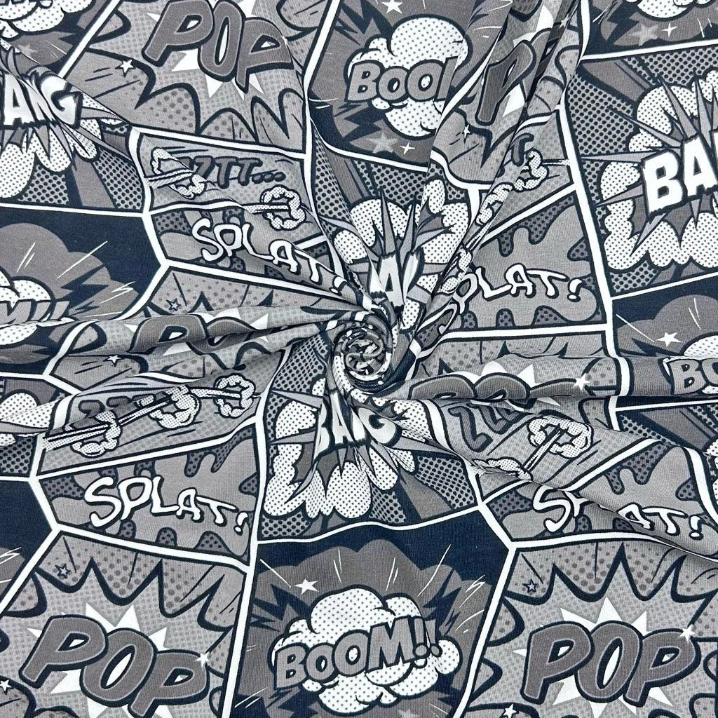 Comic Art Cotton Jersey Fabric 4 Comic Art Cotton Jersey Fabric - Image 4